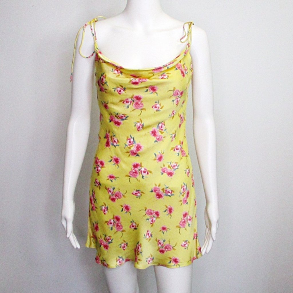 Zara The Safia Slip Dress Floral Print Nwt New Xs